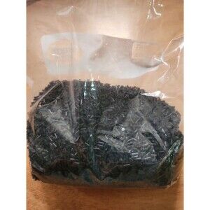 close to a pound of black bugle beads